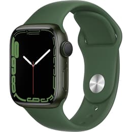 Apple Watch (Series 7) October 2021 - Cellular - 41 - Aluminium Green - Sport band Green