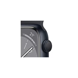 Apple Watch (Series 8) September 2022 - Cellular - 45 - Aluminium Midnight Blue - Sport band Midnight