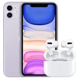 Bundle iPhone 11 + AirPods Pro - 64GB - Purple - Unlocked