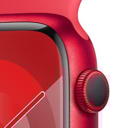 Apple Watch Series 9 (2023) GPS + Cellular 41 mm - Aluminium Red - Sport band Red