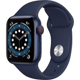 Apple Watch (Series 6) September 2020 - Cellular - 40 mm - Aluminium Blue - Sport Band Deep Navy