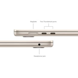MacBook Air (2024) 15-inch - Apple M3 8-core and 10-core GPU - 8GB RAM - SSD 256GB