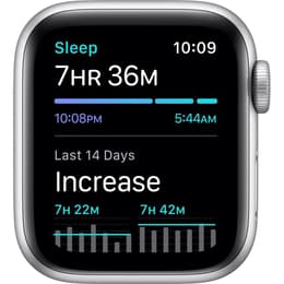 Apple Watch (Series SE) September 2020 - Wifi Only - 40 mm - Aluminium Silver - Sport loop White