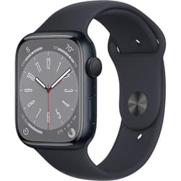 Apple Watch (Series 8) 2022 - Wifi Only - 45 - Aluminium Midnight - Sport band Black