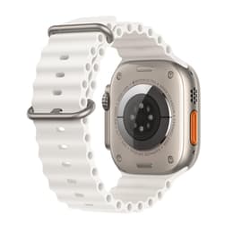 Apple Watch (Ultra) September 2023 - Cellular - 49 - Titanium Titanium - Sport loop White