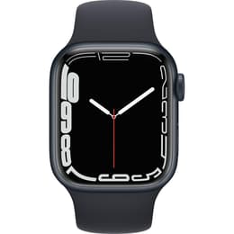 Apple Watch (Series 7) October 2021 - Wifi Only - 41 mm - Aluminium Black - Sport band Midnight