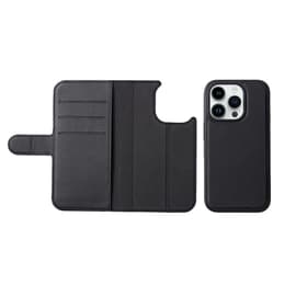 iPhone 15 Pro Max case - Leather - Black