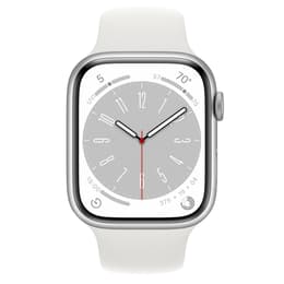 Apple Watch Series 8 (2022) GPS 41 mm - Aluminium Starlight - Sport band White