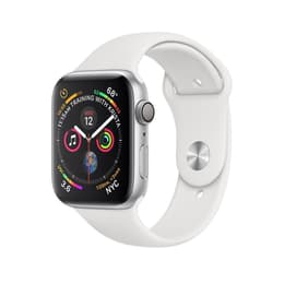 Apple Watch (Series 4) September 2018 - Cellular - 40 mm - Aluminium Silver - Sport band White
