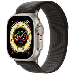Apple Watch (Ultra) September 2022 - Cellular - 49 mm - Titanium Titanium - Sport loop Black/Gray