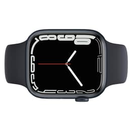 Apple Watch (Series 7) October 2021 - Cellular - 41 mm - Aluminium Black - Sport band Black