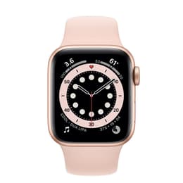 Apple Watch (Series SE) September 2020 - Wifi Only - 44 mm - Aluminium Gold - Sport band Pink