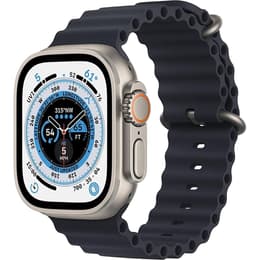 Apple Watch (Ultra) September 2022 - Cellular - 49 mm - Titanium Silver - Solo loop Blue