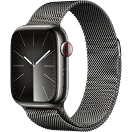 Apple Watch Series 9 (2023) GPS + Cellular 41 mm - Stainless steel Graphite - Milanese loop Black