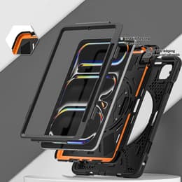 Heavy Duty Case for iPad 11 PRO 2024 w/ Hand Strap, Shoulder Strap & Kickstand