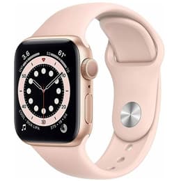 Apple Watch (Series 6) September 2020 - Wifi Only - 44 mm - Aluminium Gold - Sport band Pink