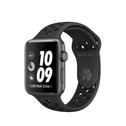 Apple Watch (Series 3) October 2022 - Wifi Only - 42 mm - Aluminium Gray - Nike Sport band Black