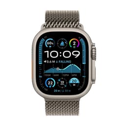 Apple Watch Ultra (2024) GPS + Cellular 49 mm - Titanium Natural Titanium - Milanese loop Gold