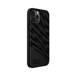 Back Market Case iPhone 12 / iPhone 12 Pro and protective screen - Recycled plastic - Black Wave