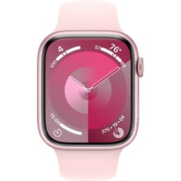 Apple Watch (Series 9) September 2023 - Wifi Only - 41 - Aluminium Pink - Sport band Pink