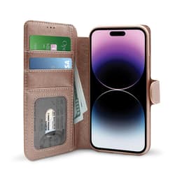 iPhone 14 Pro case - Leather - Rose Gold