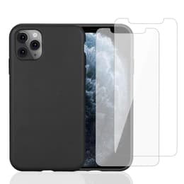iPhone 11 Pro case and 2 protective screens - Compostable - Black