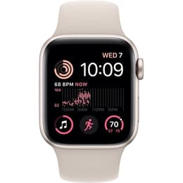 Apple Watch (Series SE) September 2022 - Cellular - 44 mm - Aluminium Starlight - Sport band Beige