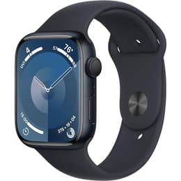 Apple Watch (Series 9) 2023 - Wifi Only - 45 - Aluminium Black - Sport band Black