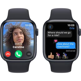 Apple Watch Series 9 (2023) GPS 45 mm - Aluminium Midnight - Sport band Black