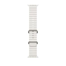 Apple Watch (Ultra) September 2022 - Cellular - 49 mm - Titanium Gray - Sport loop White