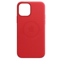 Apple Leather case iPhone 12 mini - Leather Red