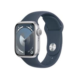 Apple Watch (Series 8) August 2020 - Wifi Only - 41 - Aluminium Silver - Sport band Silver