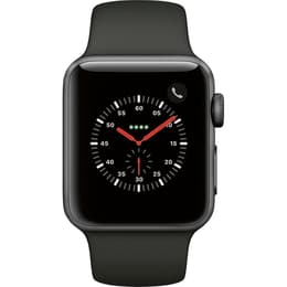 Apple Watch Series 3 (2017) GPS + Cellular 38 mm - Aluminium Space Gray - Sport band Gray