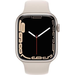 Apple Watch Series 7 (2021) GPS + Cellular 45 mm - Aluminium Starlight - Sport band Starlight