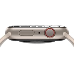 Apple Watch Series 7 (2021) GPS + Cellular 45 mm - Aluminium Starlight - Sport band Starlight