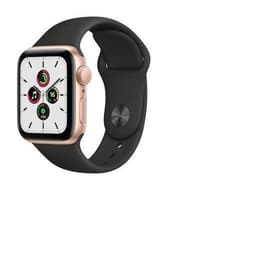 Apple Watch (Series 5) September 2019 - Wifi Only - 40 mm - Aluminium Gold - Sport band Black