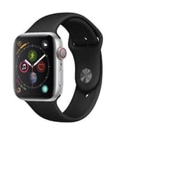 Apple Watch (Series 5) March 2019 - Cellular - 40 mm - Aluminium Silver - Sport band Black