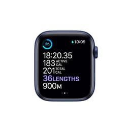 Apple Watch (Series 6) September 2020 - Wifi Only - 40 mm - Aluminium Blue - Sport Band Blue