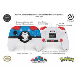 Powera Nintendo Switch Wireless Controller Pokemon Great Ball 1511635-01