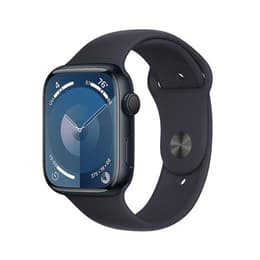 Apple Watch (Series 9) January 2021 - Wifi Only - 45 - Aluminium Midnight - Sport band Midnight