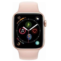 Apple Watch (Series 4) September 2018 - Wifi Only - 44 mm - Aluminium Rose Gold - Pink Sport Band Pink