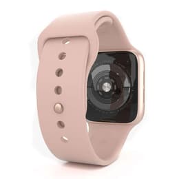 Apple Watch (Series 4) September 2018 - Wifi Only - 44 mm - Aluminium Rose Gold - Pink Sport Band Pink