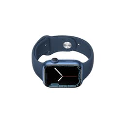 Apple Watch (Series 7) October 2021 - Wifi Only - 45 - Aluminium Blue - Sport band Blue