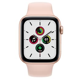Apple Watch (Series SE) September 2020 - Cellular - 44 mm - Aluminium Gold - Sport band Pink