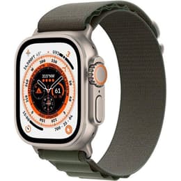 Apple Watch (Ultra) September 2022 - Cellular - 49 mm - Titanium Green Alpine - Sport band Green Alpine