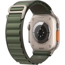 Apple Watch (Ultra) September 2022 - Cellular - 49 mm - Titanium Green Alpine - Sport band Green Alpine