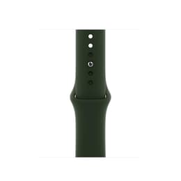 Apple Watch Series 6 (2020) GPS + Cellular 44 mm - Stainless steel Gold - Sport band Green