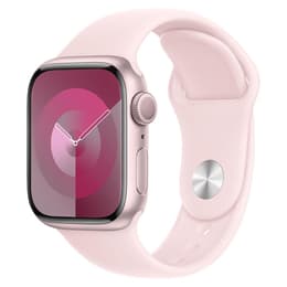 Apple Watch (Series 9) September 2023 - Wifi Only - 45 - Aluminium Pink - Sport band Pink