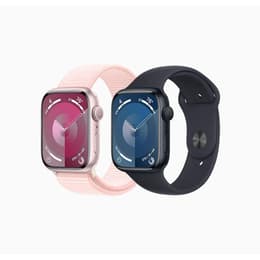 Apple Watch (Series 9) September 2023 - Wifi Only - 45 - Aluminium Pink - Sport band Pink