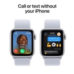Apple Watch Series SE 2 (2022) GPS 40 mm - Aluminium Silver - Sport loop Blue